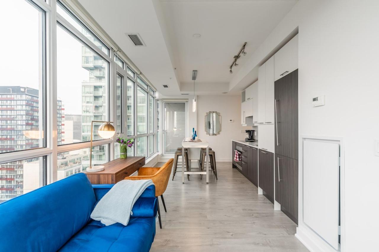 Luxury 2 Bedroom In The Heart Of Entertainment District W/ Cn Tower View Toronto Exterior foto
